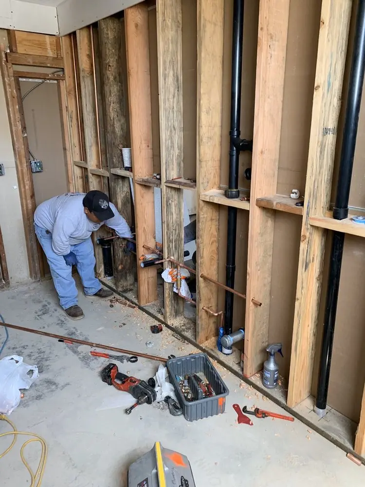 Commercial rough-in plumbing for Gas Line Repair in Dixie